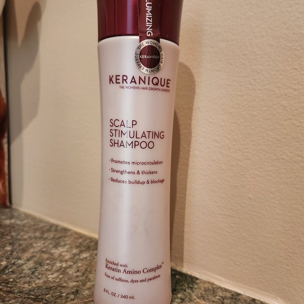 KERANIQUE Scalp Stimulating Shampoo Volumizing Strengthens Thickens 8oz